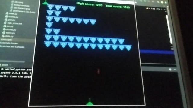 Игра-стрелялка на Python смотреть онлайн