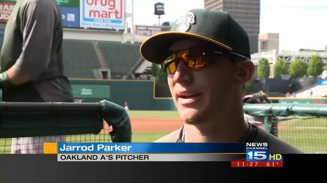 WANE-TV Catches Up With Oakland A's Pitcher Jarrod Parker смотреть онлайн