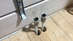 Радиатор Purmo с нижним подключением. Установка в доме.