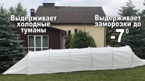 НОВИНКА! Высокий парник из металлических дуг с укрывным материалом