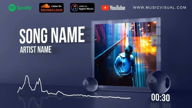 Glass Audio React Music Visualizer | After Effects Template смотреть онлайн