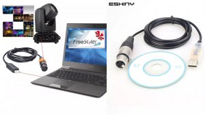 Адаптер интерфейса USB к DMX для управления сценическим освещением с ПК
