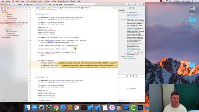 Swift 4: Using Core Data - NSSortDescriptor and NSPredicate смотреть онлайн