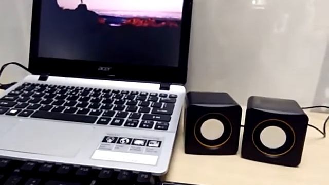 Mini Portable Speaker USB Wired Square Audio Music Player MP3 Laptop PC смотреть онлайн