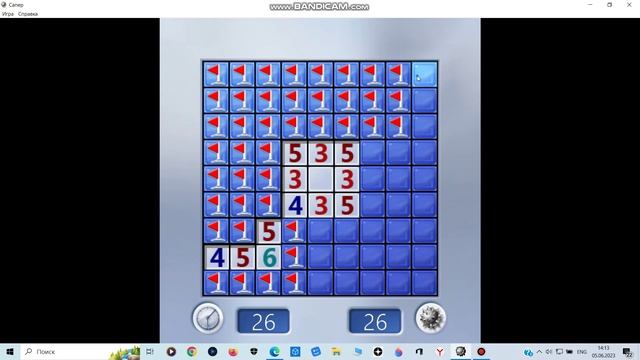 minsweeper уровен легкий. смотреть онлайн