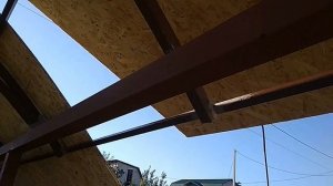 Навес для авто под мягкой кровлей своими руками