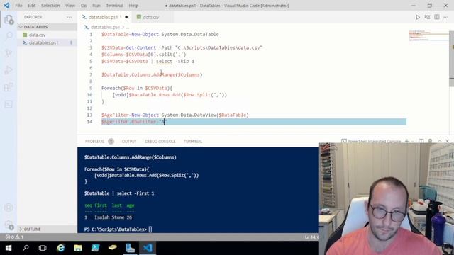 PowerShell Tutorials : Data Tables смотреть онлайн