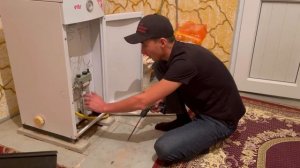 Ремонт чистка отопителных газовый котел Очаг на полный тухнет не зажигается термопары тазалау