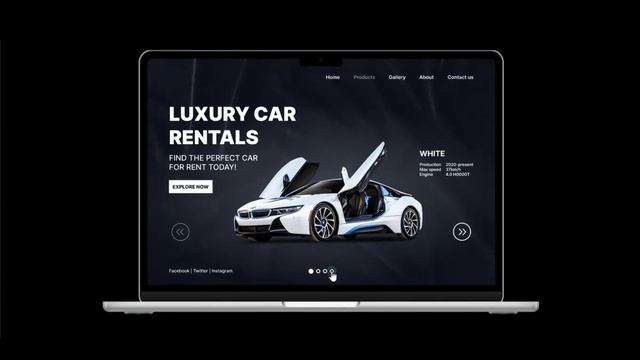 Car Rent Figma Prototype Video смотреть онлайн