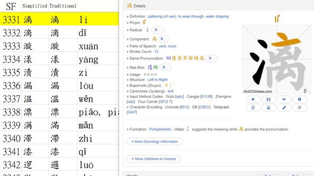 Chinese Characters Strokes 漢字筆順 SF System from 3321-3340 смотреть онлайн