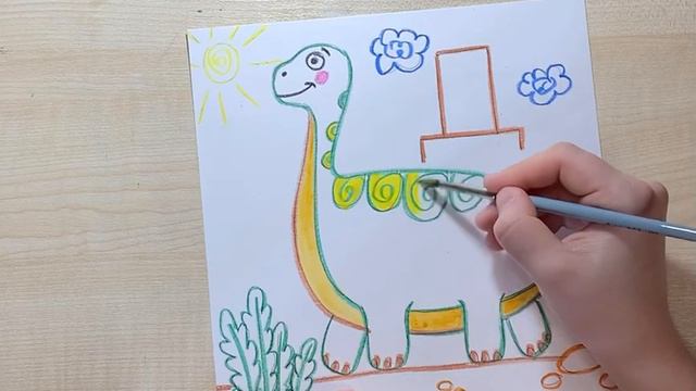 Буква Д-Динозаврик! Часть 2. В начале оговорилась))) Не дракончик! смотреть онлайн