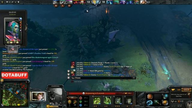 Dota 2 Purge plays Undying offlane - stream смотреть онлайн