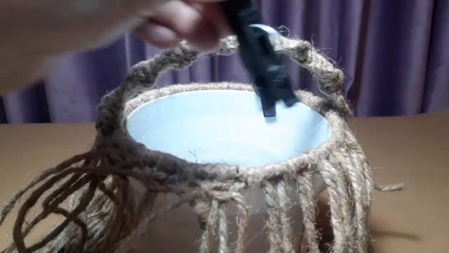 Как сплести корзинку из джутового шнура смотреть онлайн