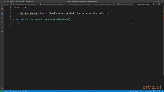 Python Curso V2: 416 1/2 Selección Exclusiva de Clase de Vuelo con Botones Tipo Radio - QRadioButto смотреть онлайн