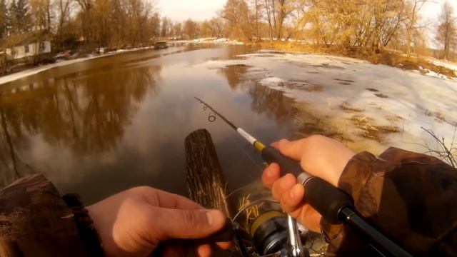 Ловля щуки на джиг. Рыбалка на малой реке в последний день зимы смотреть онлайн