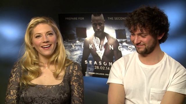 Katheryn Winnick and George Blagden talk Vikings 2 смотреть онлайн