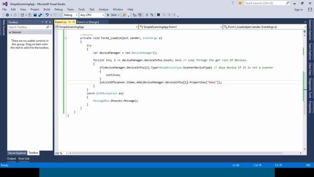 Scanning Programming With C# : Scan Any Document And Saved As a JPG In to Local Drive. смотреть онлайн