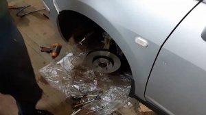 Капитальный ремонт передних тормозов Nissan Tiida