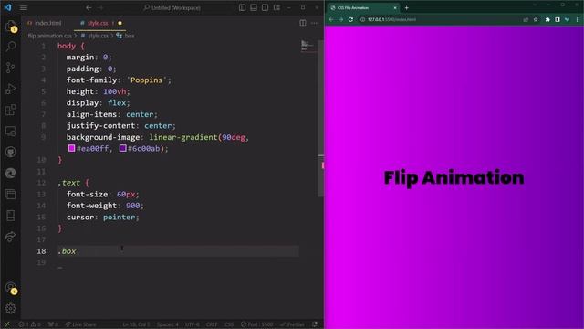 CSS Flip Animation (CSS Animation) смотреть онлайн