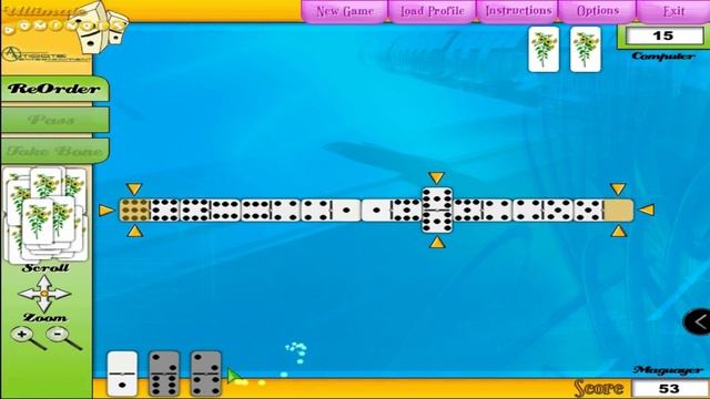 ULTIMATE DOMINOES ALL FIVES (DOUBLE 9S) GAME HOUSE смотреть онлайн
