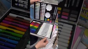 Чемодан для детского творчества со скетч маркерами или фломастерами