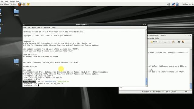 Linux Shell Script for Creating Catalog User смотреть онлайн