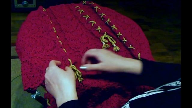 МК. Платье в технике Ленточное кружево крючком. смотреть онлайн