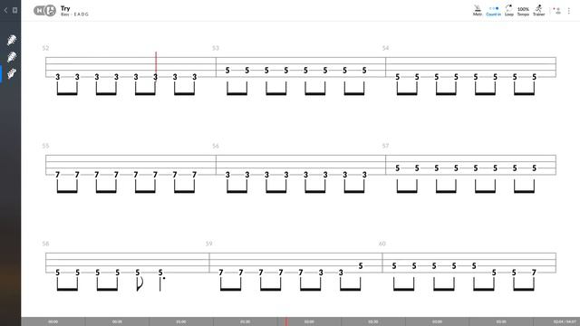 P!nk - Try (BASS TAB PLAY ALONG) смотреть онлайн