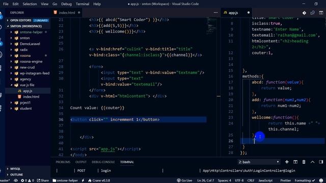 Vue Js Tutorial for beginners in BANGLA(#10) Click смотреть онлайн
