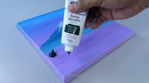 потрясающая гора!! картина акрилом для начинающих №52