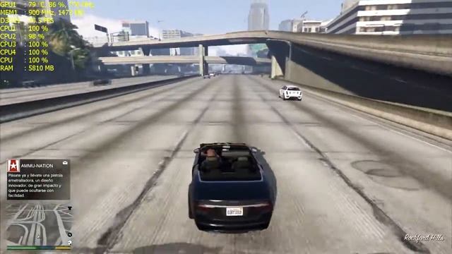 Grand Theft Auto V Gameplay Test | GeForce 710M 2GB | Low Settings 720p | смотреть онлайн