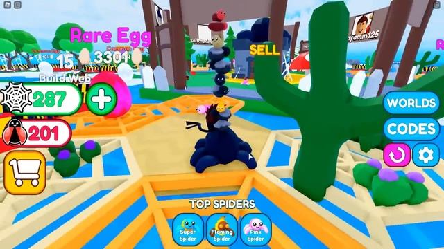 Построил Паучье ЛОГОВО в симуляторе ПАУКА в ROBLOX ! смотреть онлайн