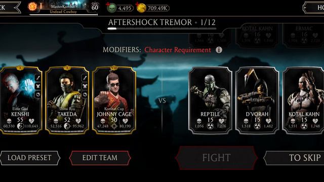Aftershock TREMOR 👊 Challenge Review Normal 🤩 Mortal Kombat Mobile Android смотреть онлайн