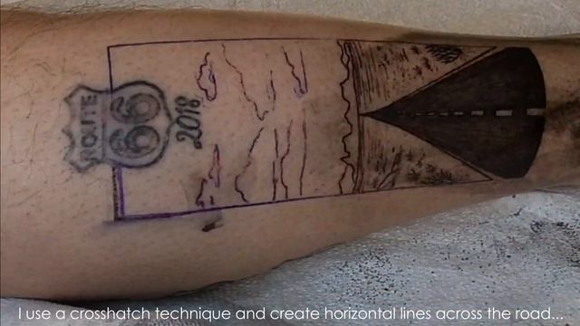 Timelapse Tattoo - Route 66 Landscape with Artist Tips смотреть онлайн