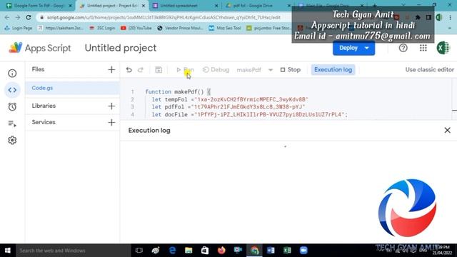 Convert Google forms data to pdf using appscript in hindi смотреть онлайн