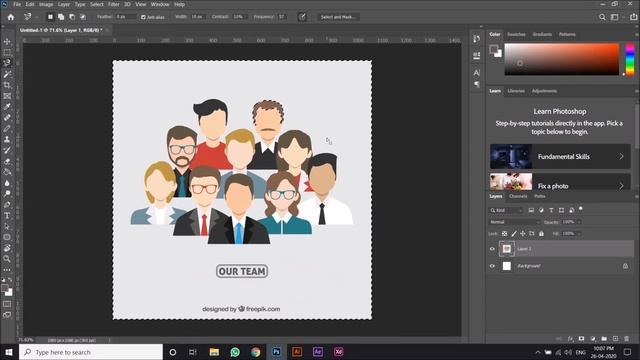 Adobe Photoshop CC 2020 - Lesson 4 - Tools - Part 3 | Tutorial in Hindi смотреть онлайн
