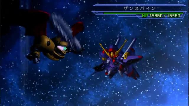SD Gundam G-Generation Overworld - Zanspine All Attacks смотреть онлайн