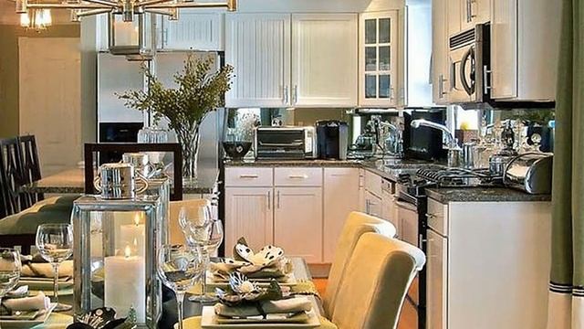 Современный дизайн кухни и освещение. Верхний свет смотреть онлайн