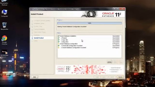 How to install Oracle 11 as oracle 9i interface in windows 7 part-2/4 смотреть онлайн