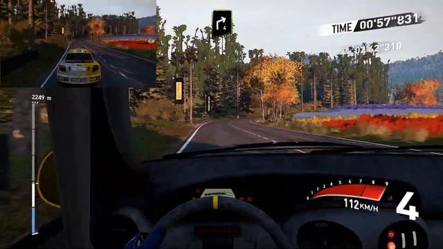 V-Rally 4 Renault Megane Maxi FWD - Japan rally - Cockpit and Chase cam view смотреть онлайн