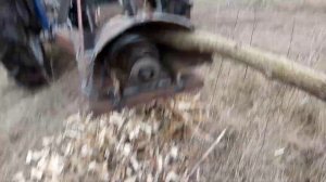 шнековый измельчитель веток (от вом трактора)