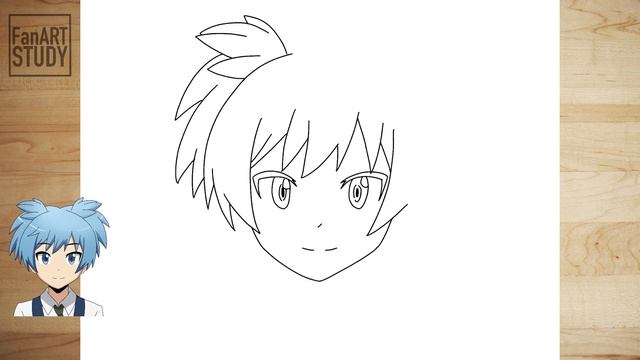 How To Draw Nagisa Shiota Step by Step / EASY / Fanart Study смотреть онлайн