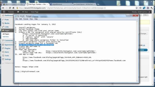 Facebook Landing Page for 2012 - Make a Facebook Landing Page With WordPress смотреть онлайн