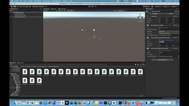 ROS-sharp (ROS#) : Msgs From /scan Topic Are Not Received By Unity.
