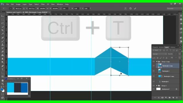 How to create top quality business card with rectangle tool in photoshop cs6|visitingcardinphotosho смотреть онлайн