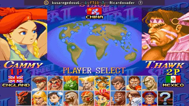 Super Street Fighter II Turbo - New Legacy [Hack] - kusaregedoss6 vs Ricardovader FT10 смотреть онлайн