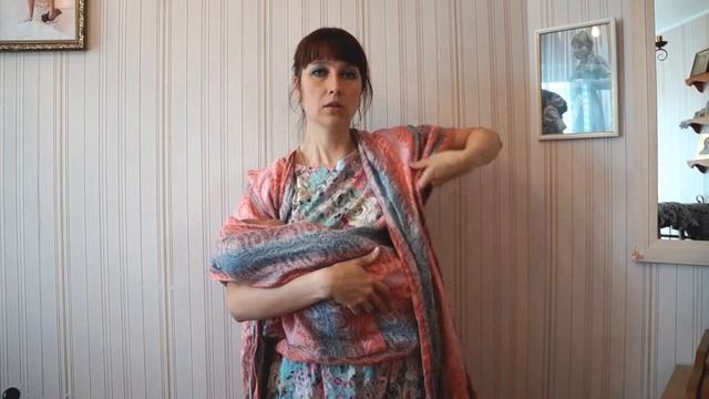 Слинг-шарф. Как носить слинг.