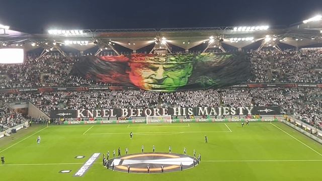 Legia - Leicester 30..09.2021 oprawa Kneel before his majesty, sen o Warszawie смотреть онлайн