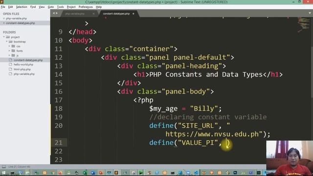 Lesson 4 - Declaring Constants in PHP смотреть онлайн