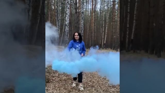 Цветной дым по определению пола ребёнка